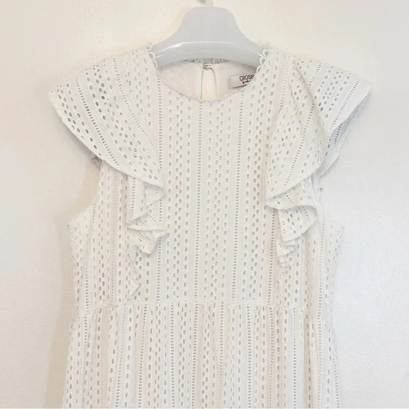 CROSBY BY MOLLIE BURCH Joe Joe Dress in White L - Picture 5 of 12
